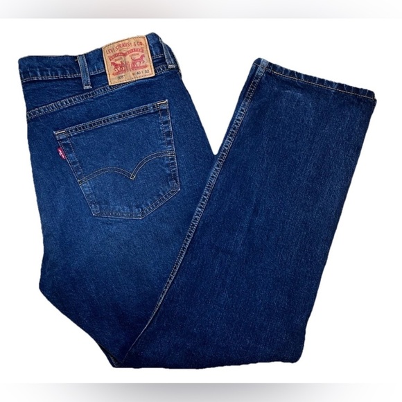Levi's 505 Jeans Mens 40x32 Blue Denim Straight Leg Regular Fit EUC - Picture 1 of 9